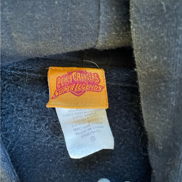 90s vintage power rangers mighty morphin full zip hoodie super legends men’s - Picture 7 of 7